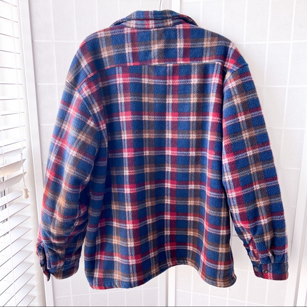 Plaid Sherpa Button Down Flannel - Picture 4 of 6